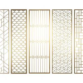 现代金属隔断3D模型下载